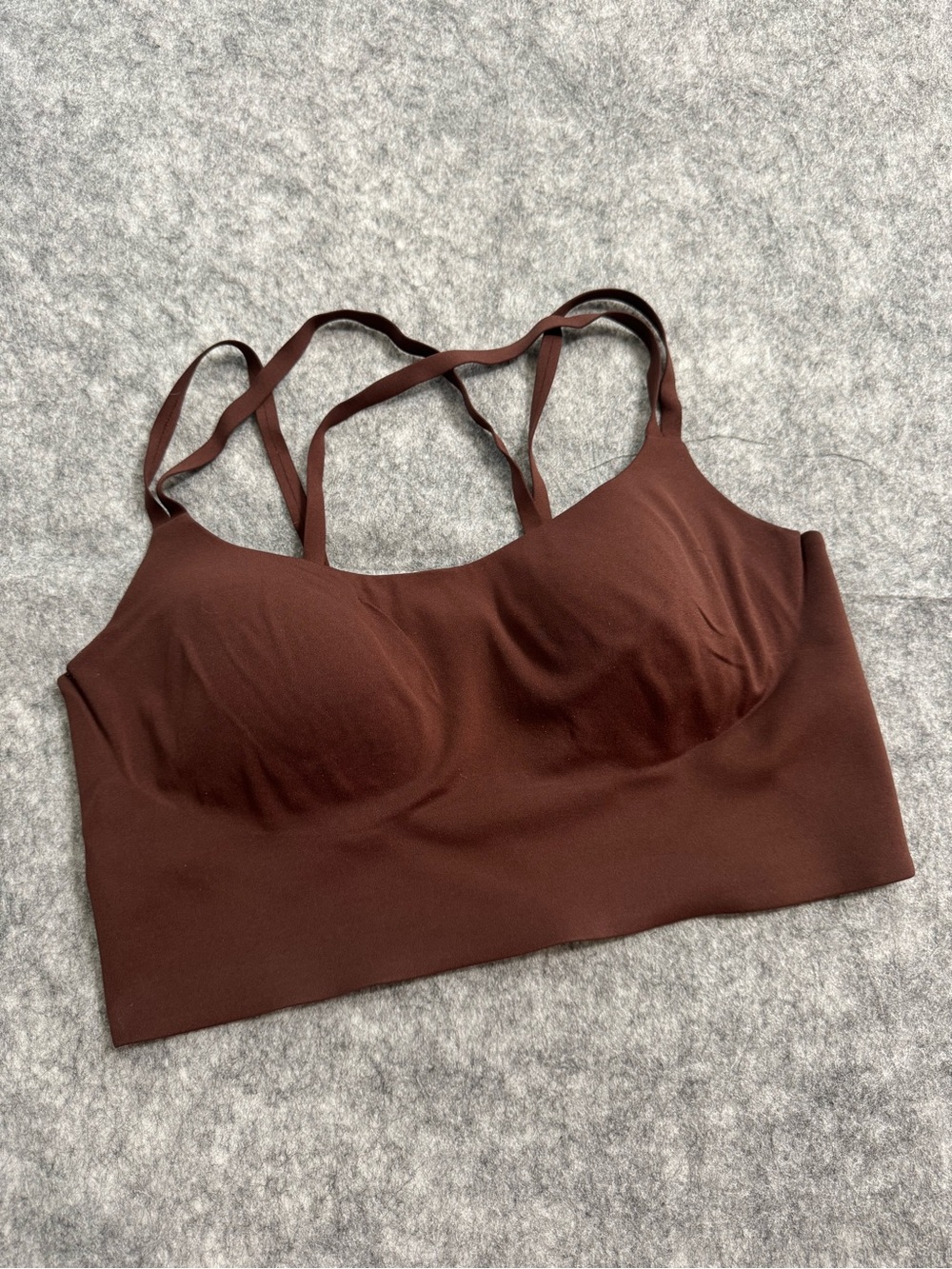 Real Me by Aerie Seamless Brown Strappy Comfort Sports Bra